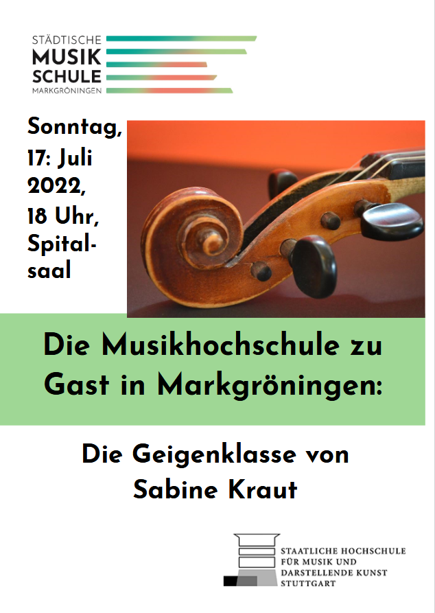 Vorspiel der Geigenklasse Sabine Kraut Juli 2022